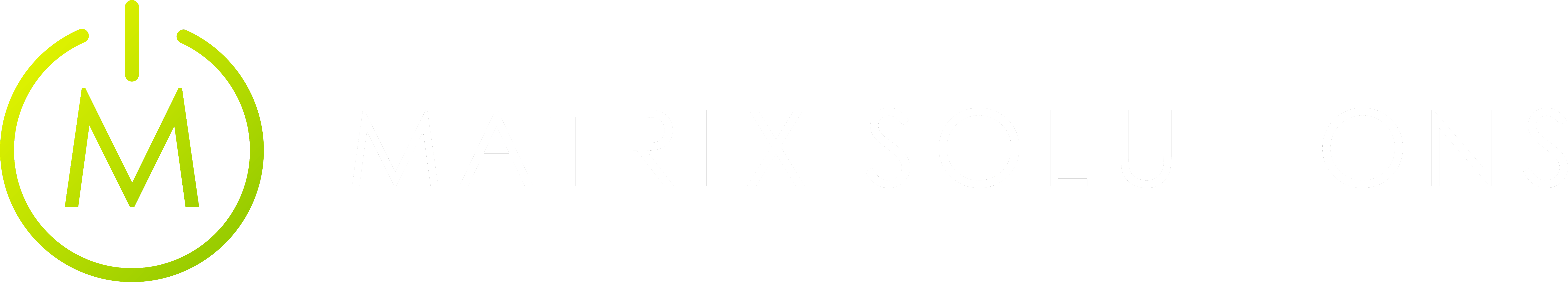 Matrix Solutions Logo - Negative