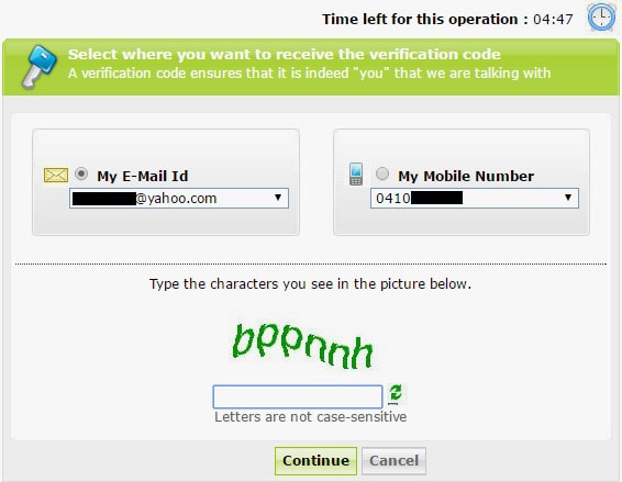 Matrix Solutions- screenshot 2 for password reset process