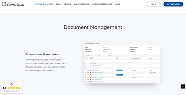 Document & Email Management Software for Law Firms | LexWorkplace