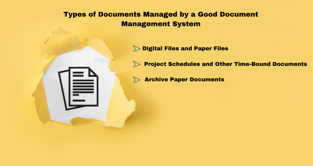 Types of Documents Managed by a Good Document Management System