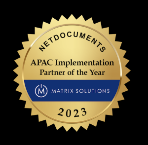 Matrix Solutions Wins Prestigious 2023 NetDocuments Inspire Award