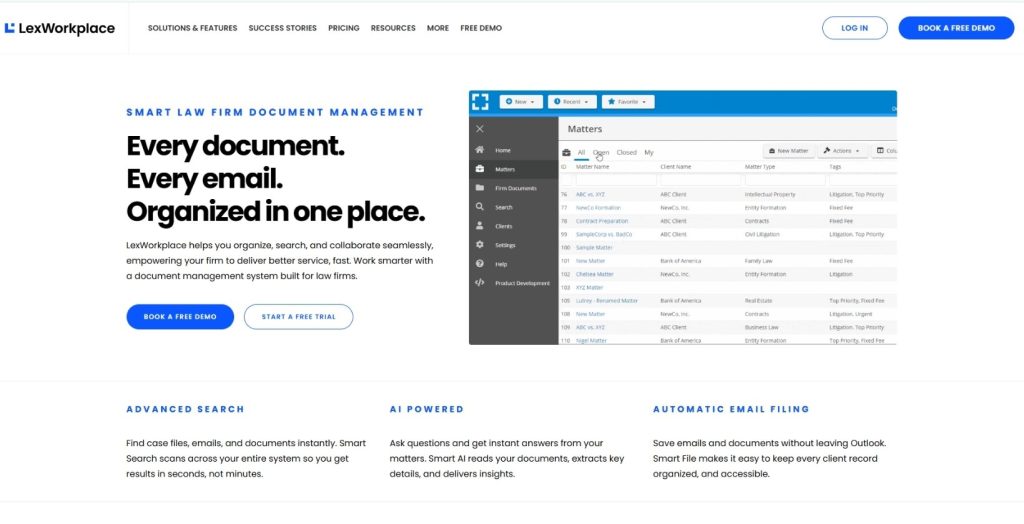 LexWorkplace interface