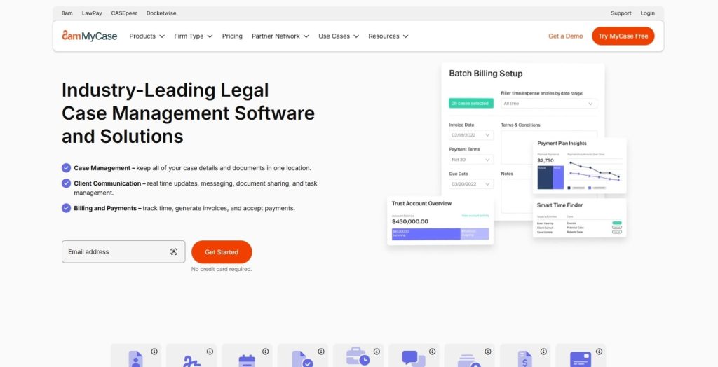 MyCase interface