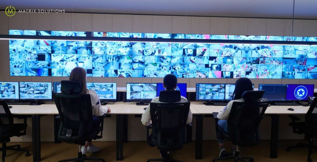People working in Network Operations Centre
